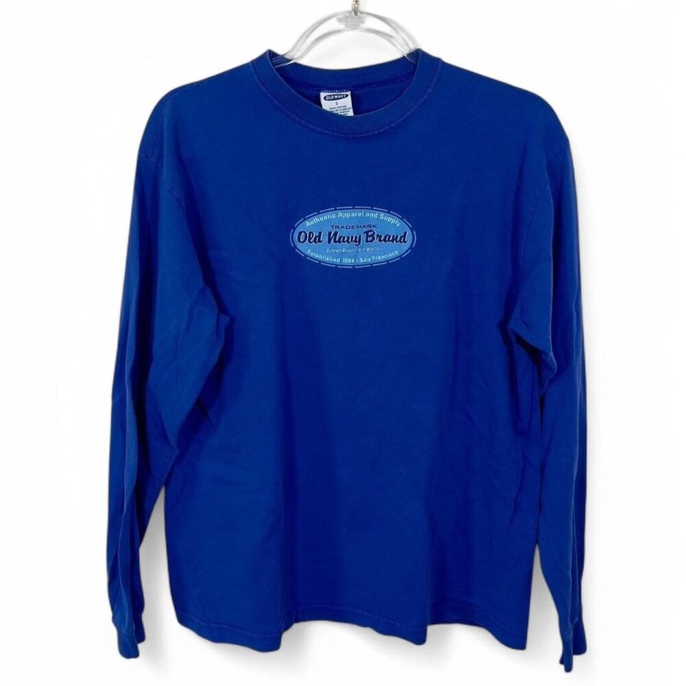 Men’s‎ Old Navy Long Sleeve Shirt Y2K Royal Blue Size S